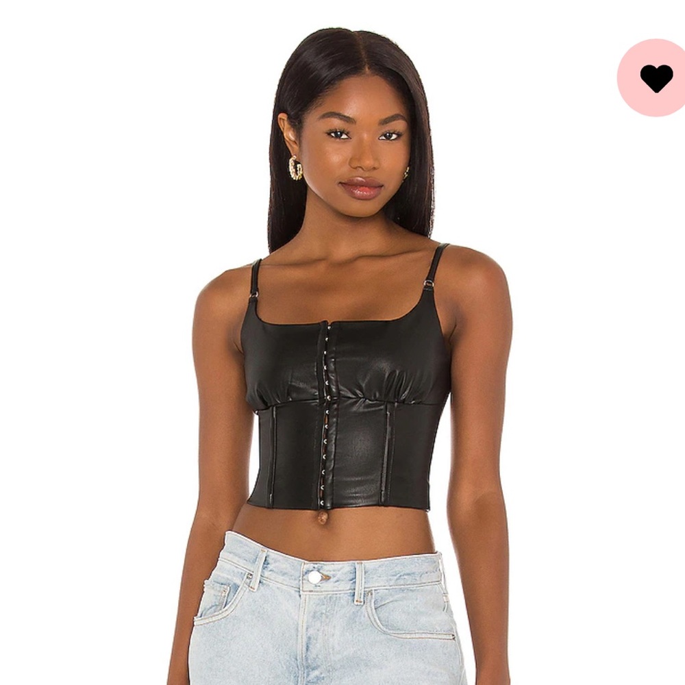 H:OURS DOLYE TOP IN BLACK -XS